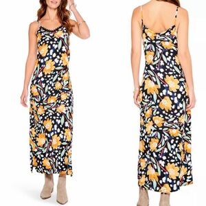 NIC+ZOE Flower Burst Slip Dress size L Resort Summer Travel